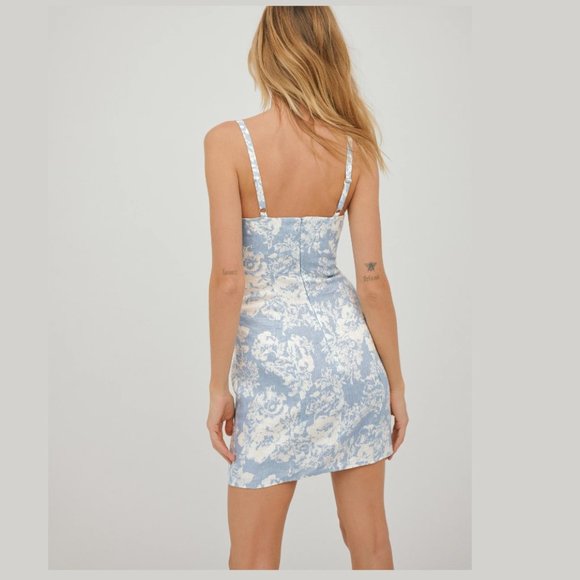 Reformation * Aperol Linen Dress * Porcelain - Picture 3 of 7